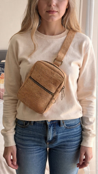 Rectangular Cross chest in Natural Cork