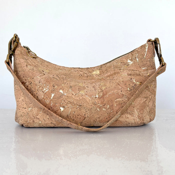 Baguette Bag II in Natural Gold Fleck Cork