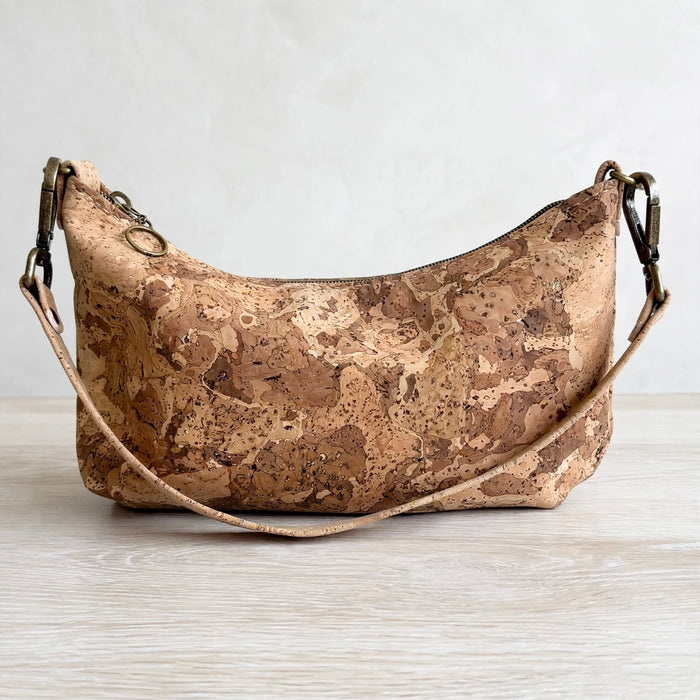 Baguette Bag II in Natural Swirl Portuguese cork