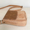 Side view of Toffee Cork Everyday Crossbody Bag
