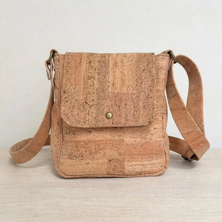 Everyday Crossbody Bag in Natural Portuguese cork