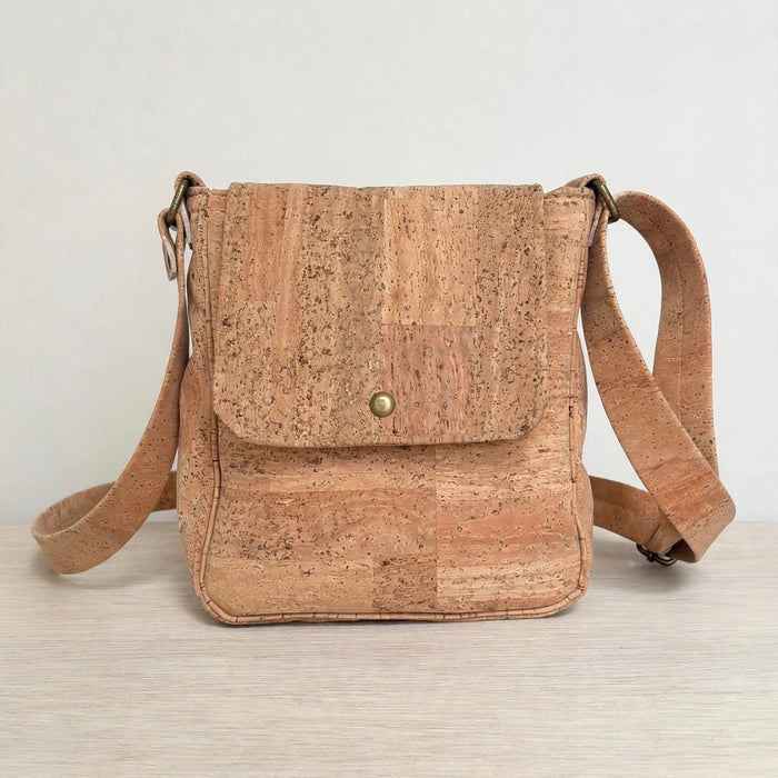 Everyday Crossbody Bag in Natural Portuguese cork