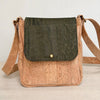 Everyday Crossbody Bag in Olive Portuguese cork