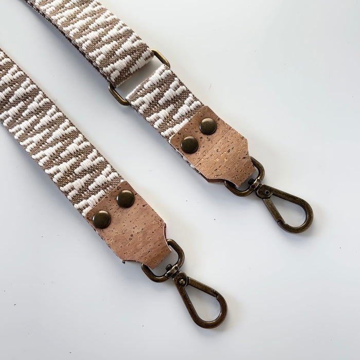 Woven Strap Tan and Cream