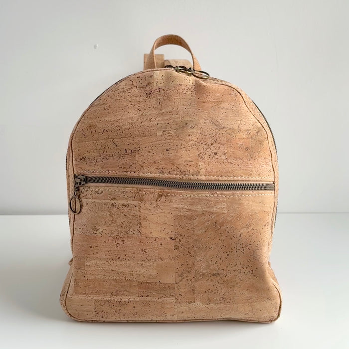 Mini Backpack in Natural Cork
