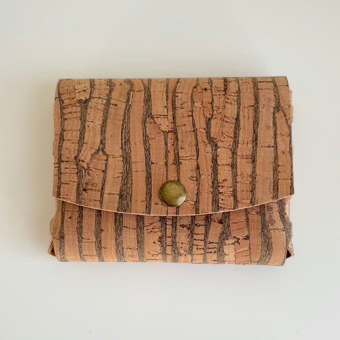 Snap Coin Pouch Natural Stripe