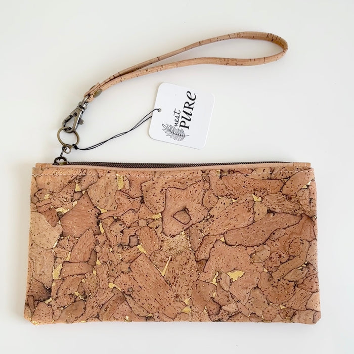 Zero Waste Clutch in Gold Fleck