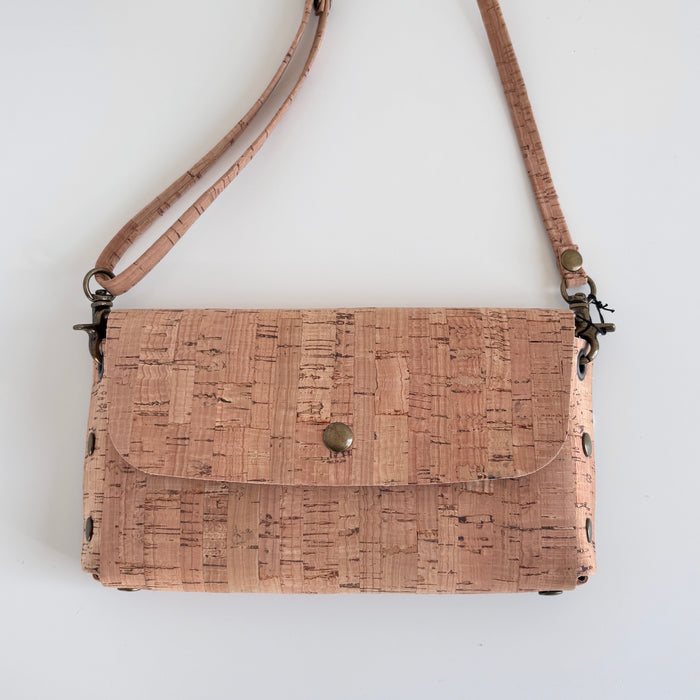 Mini Rivet Crossbody in Natural Rustic