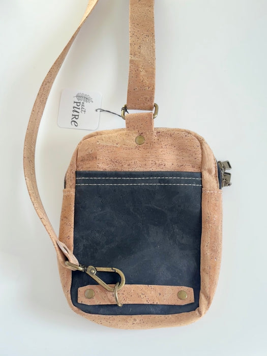 Rectangular Cross chest in Natural and Black Cork