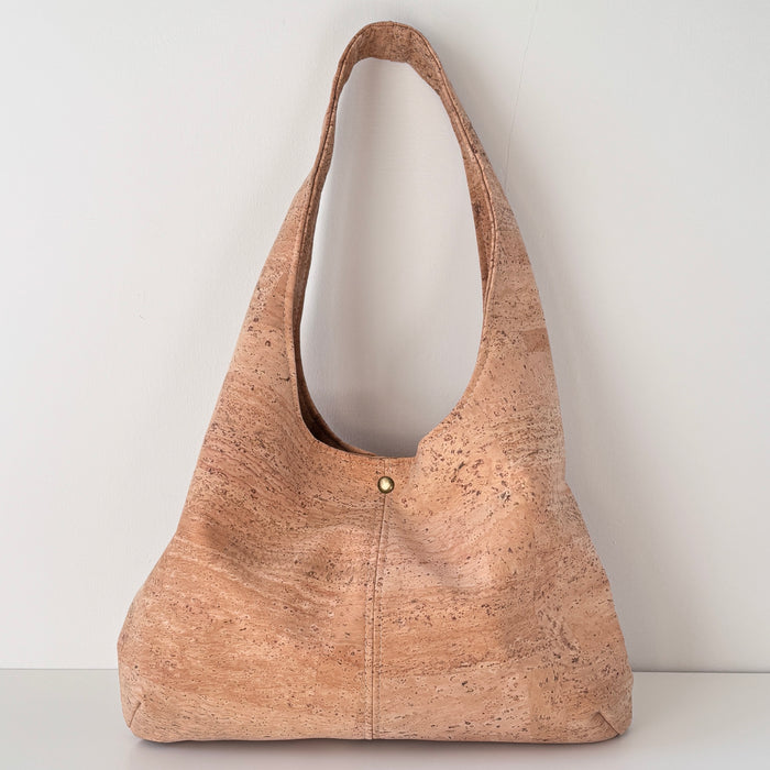 Medium Slouchy Tote in Natural Cork