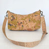 Medium crossbody bag handcrafted from Portuguese light mosaic cork