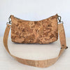 Medium Crossbody Bag in Natural Swirl Portuguese cork with adjustable strap