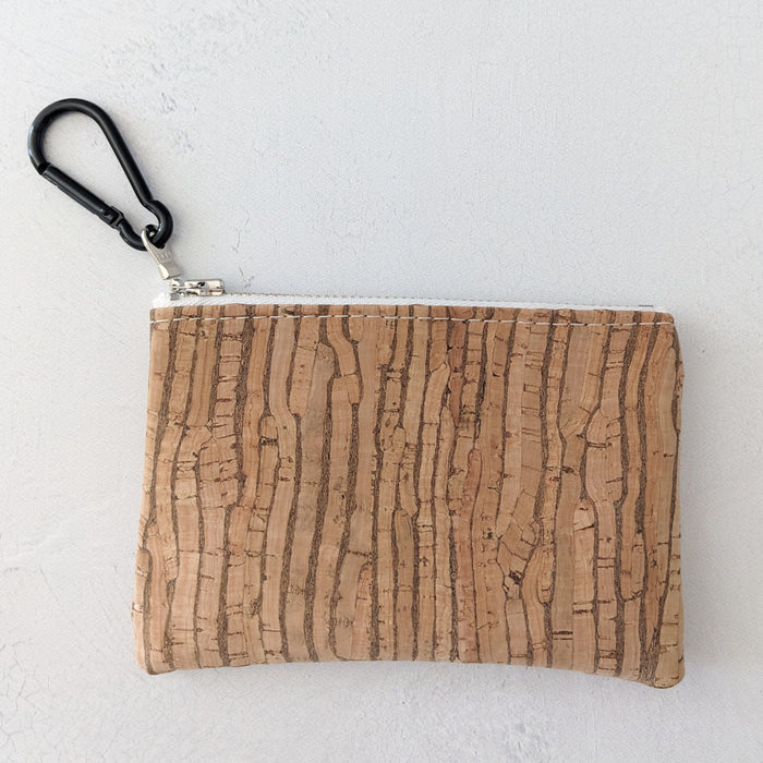 Coin Pouch in Natural Stripe