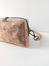 Side view of eco-friendly Gold and Cork Crossbody Bag