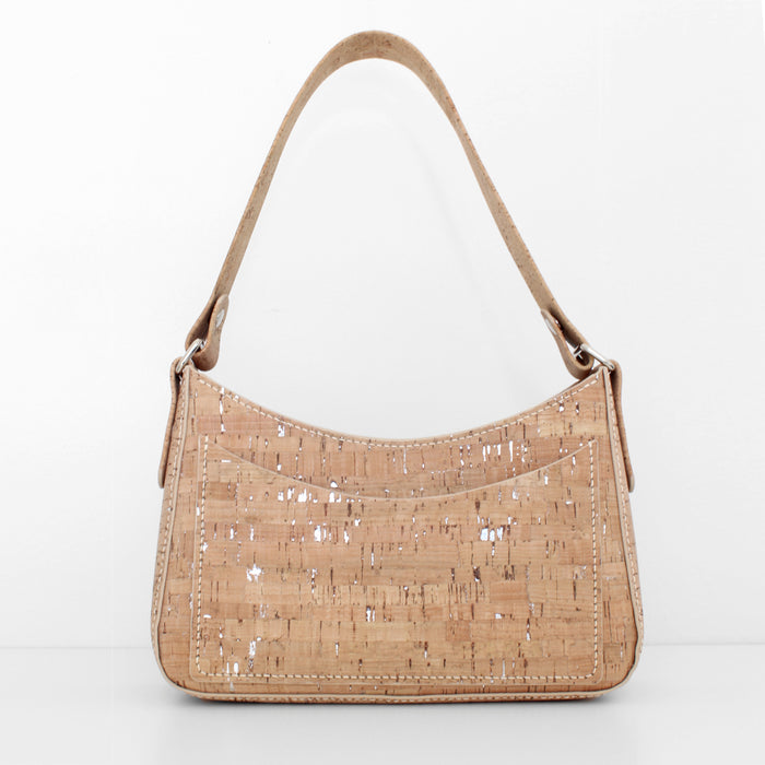 Baguette Bag in Natural Silver Cork– nest PURE