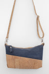 Diagonal Crossbody in Midnight Blue Cork