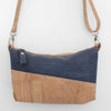 Diagonal Crossbody in Midnight Blue Cork