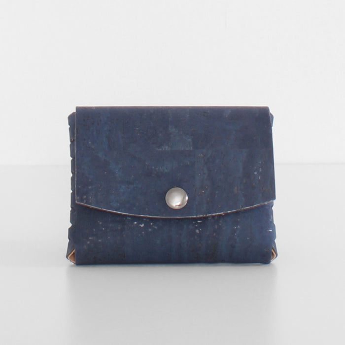Snap Coin Pouch Midnight Blue Cork