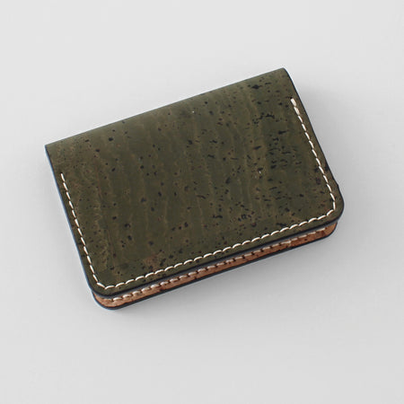 Wallet Small in Olive Cork